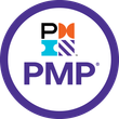 Project Management Professional (PMP)® badge image. Issued by Project Management Institute